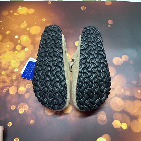 🎁Birkenstock Boston Soft Shoes Suede Sandals Clogs Mules  Black - Picture 4 of 5